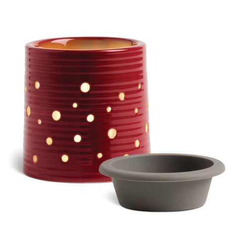Red LED Wax Melter with Silicone Dish - 4in slide