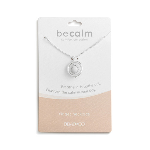 BeCalm Silver Beaded Necklace - 18in slide 
