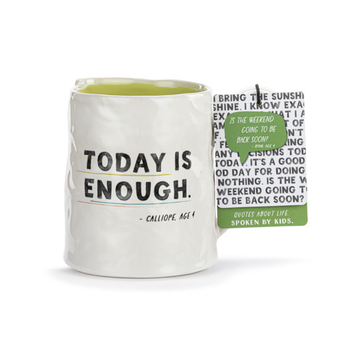 Live From Snack Time Today is Enough Ceramic Notepaper Mug - 14oz slide 