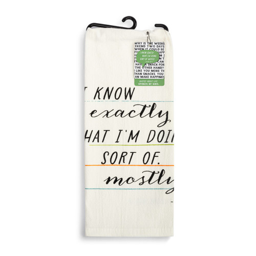 Live From Snack Time I Know What I'm Doing Flour Sack Towel - 17x28in slide 