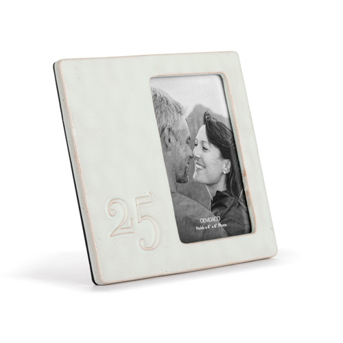 Inspired 25 Years Ceramic Frame - 4x6in slide 