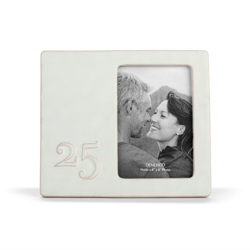 Inspired 25 Years Ceramic Frame - 4x6in slide 