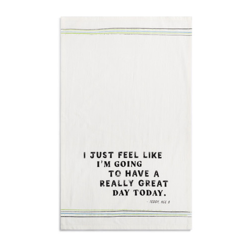 Live From Snack Time Really Great Day Flour Sack Towel - 17x28in slide 