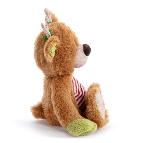 Holiday Oddball Mini Reindeer Plush - 8x6.5in slide 
