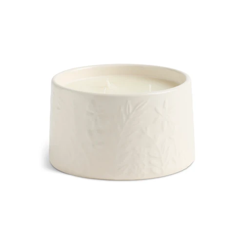 Cream Botanical Citronella Gardenia Candle - 15oz slide 