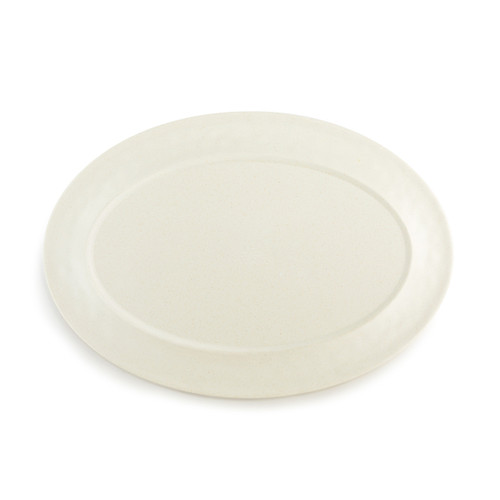Cranberry Bamboo Large Melamine Oval Platter - 20x14in slide 