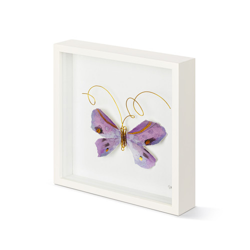 Purple Butterfly Wall Art - 10"sq slide 