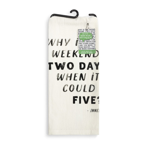 Live From Snack Time 5 Day Weekend Flour Sack Towel - 17x28in slide 