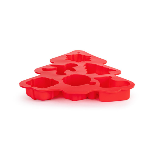 Red Tree Shaped Silicone Baking Mold slide 