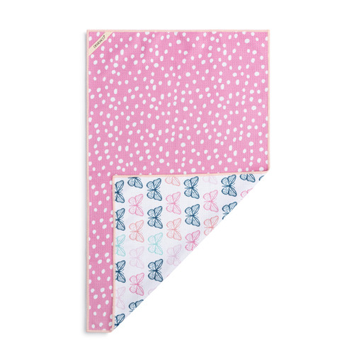 Butterflies Absorbent Reversible Towel - 18x30in slide 
