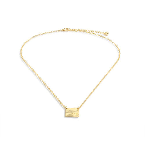 XO Charm Gold Necklace 16in slide