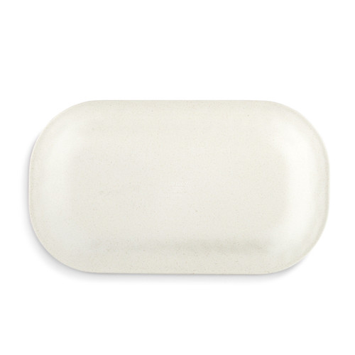 Holly Leaves Bamboo Melamine Rectangular Platter - 16x9in slide 