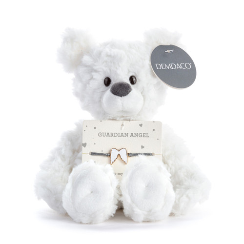 Guardian Angel White Bear - 8in slide 