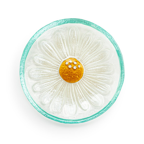 Daisy Glass Round Plate - 6.5in slide 