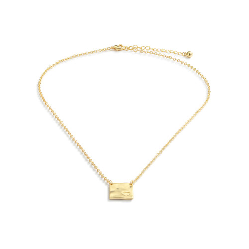 Heart Charm Gold Necklace 16in slide 