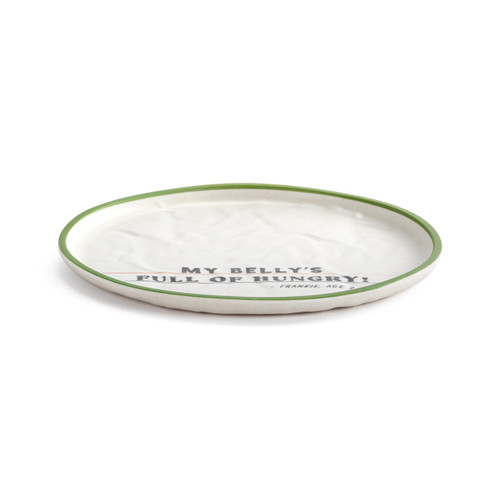 Live From Snack Time Belly Full of Hungry Melamine Plate - 8in slide 