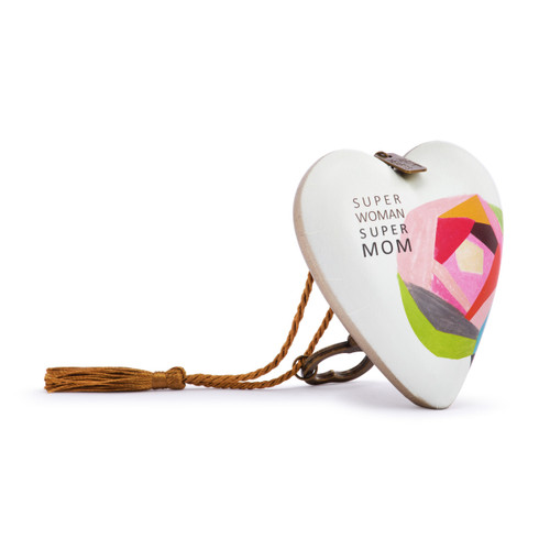 Super Woman Super Mom Art Heart - 3.5in slide 