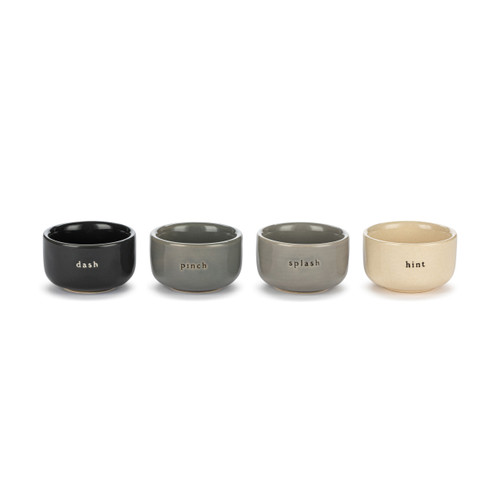 Neutral Tones Mini Pinch Bowls 4 Assorted - 2in slide 