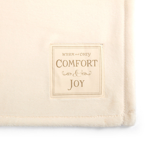Comfort and Joy Cream Throw Blanket - 50x60in slide 