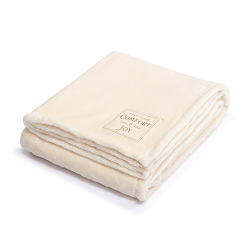 Comfort and Joy Cream Throw Blanket - 50x60in slide 
