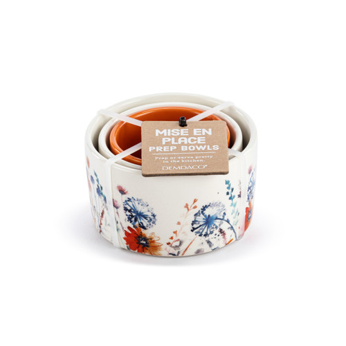 Nesting Prep Bowls Wildflowers - Set of 3 slide 