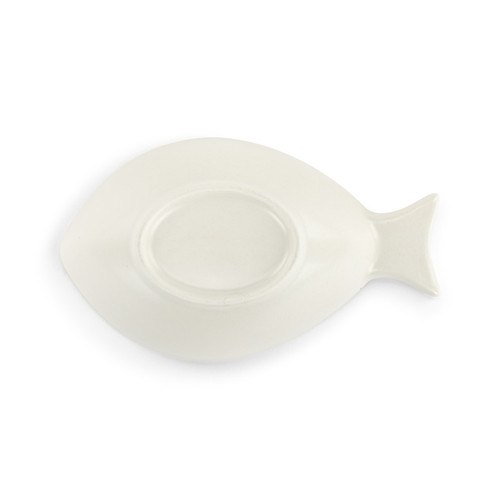 Blue and White Dot Fish Ceramic Hand Painted Candy Dish - 7x4.5in slide 