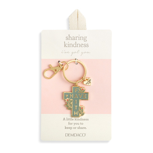 Sharing Kindness Keychain - Cross 1in slide 