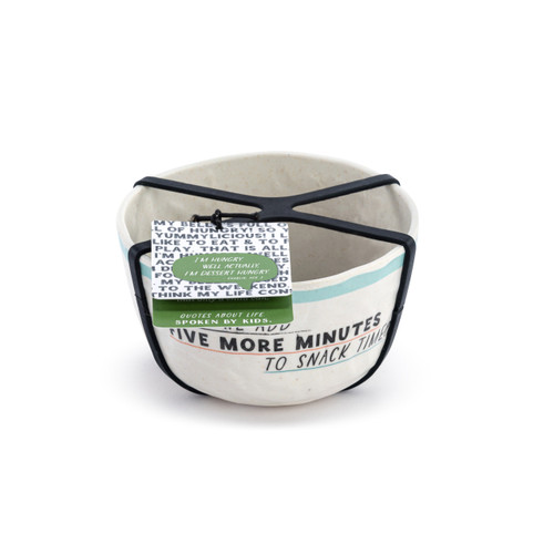 Live From Snack Time Five More Minutes Melamine Snack Bowl - 4.5in slide 