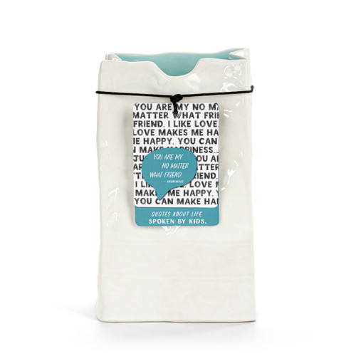 Live From Snack Time Ceramic Small Notepaper Vase - 4x6in slide 