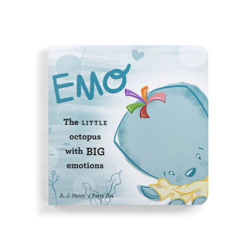 Emo the Emotional Octopus Board Book - 5x5in slide 