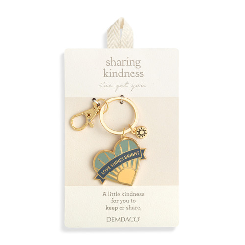 Sharing Kindness Keychain - Heart 1in slide 
