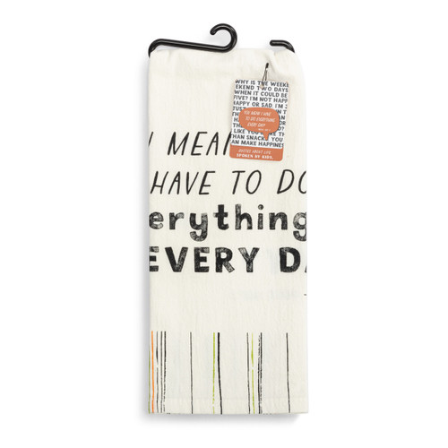 Live From Snack Time Everything Every Day Flour Sack Towel - 17x28in slide 