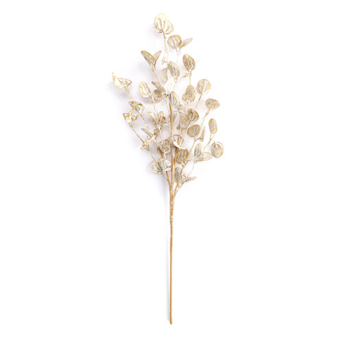 Sparkly Gold Leaf Spray Pick - 27in slide 