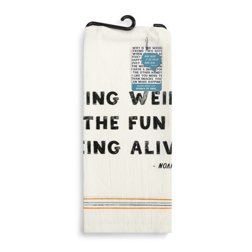 Live From Snack Time Fun of Being Alive Flour Sack Towel - 17x28in slide 