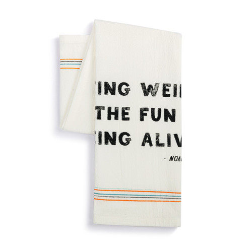 Live From Snack Time Fun of Being Alive Flour Sack Towel - 17x28in slide 
