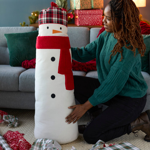 Snowman Holiday Fabric Stuffable - 14x42in slide 