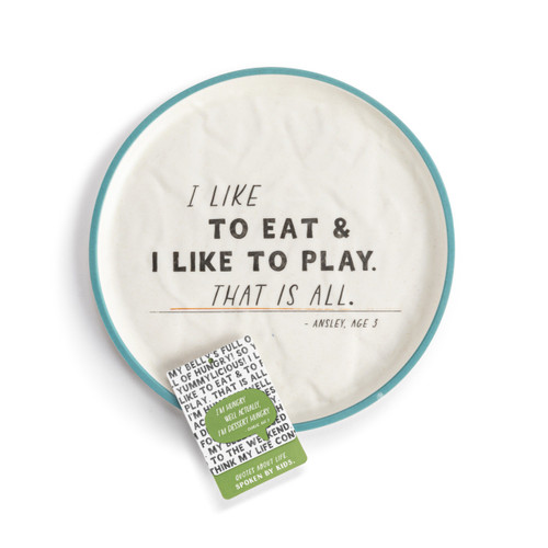 Live From Snack Time Eat & Play Melamine Plate - 8in slide 
