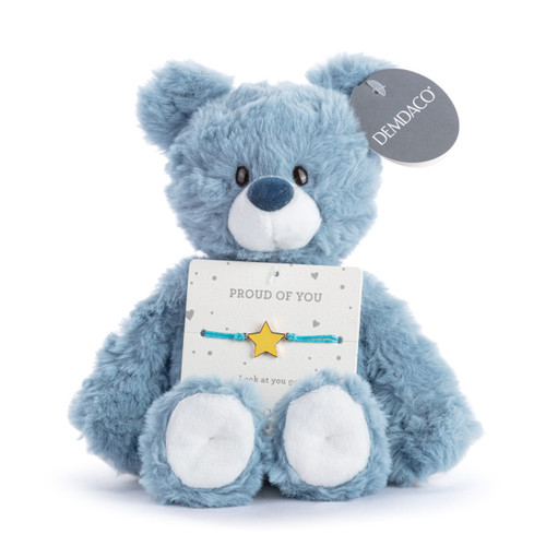 Proud of You Turquoise Bear - 8in slide 