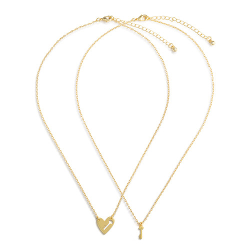 Sharing Kindness Necklace - Heart & Key 16in slide 