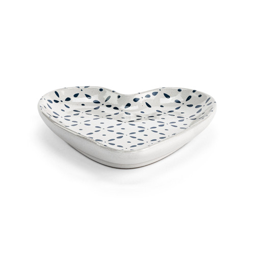 Blue Mosaic Heart Shaped Spoon Rest - 4.5x6.5in slide 