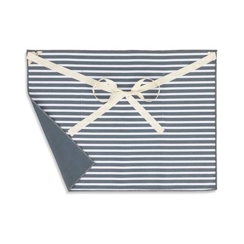 Grandpa's Grill Men's Grey Absorbent Half Apron - 27x20in slide 