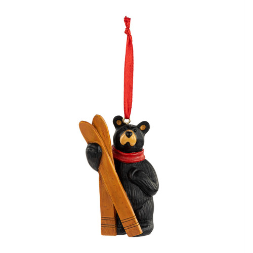 Skier Bear Ornament slide 