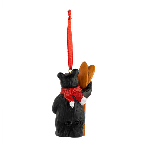 Skier Bear Ornament slide 
