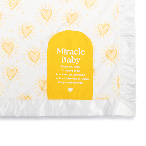 Miracle Baby Sunshine Hearts Blanket - 30x40in slide 