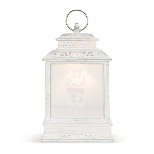 Winnie-the-Pooh Pooh & Piglet Lit Musical White Snow Globe Lantern - 6.5x10in slide 