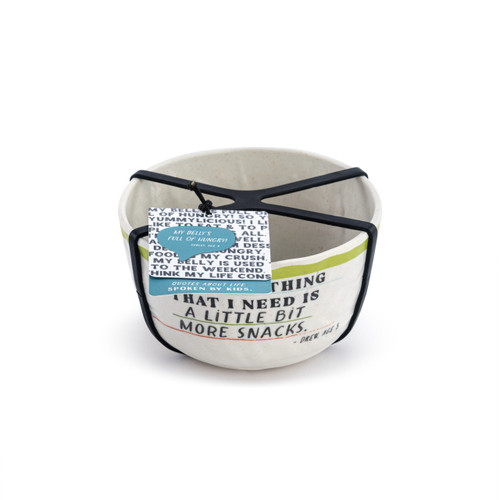 Live From Snack Time A Little Bit More Snacks Melamine Snack Bowl - 4.5in slide 