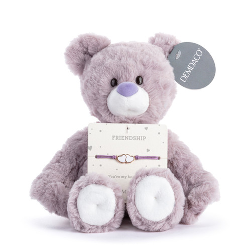 Friendship Purple Bear - 8in slide 