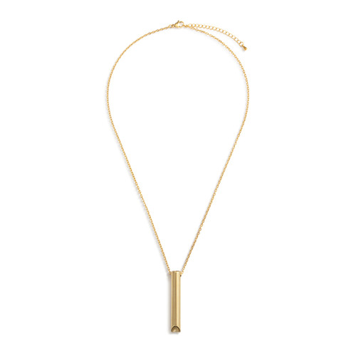BeCalm Gold Breathing Necklace - 20in slide 