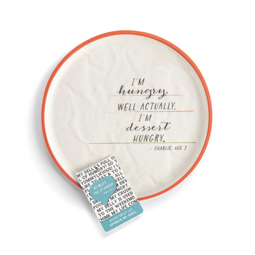 Live From Snack Time I'm Dessert Hungry Melamine Plate - 8in slide 