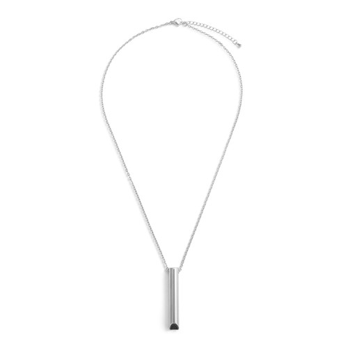 BeCalm Silver Breathing Necklace - 20in slide
